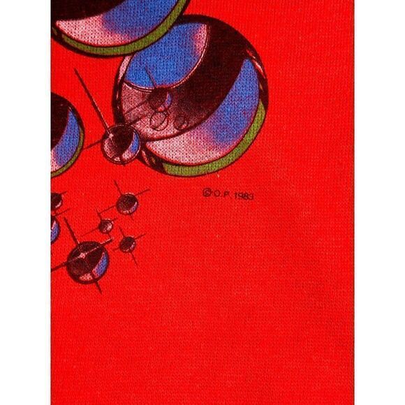 Vintage 80s Ocean Pacific OP Sweater Vest Large Red Beach Surf 1983 - Picture 3 of 8